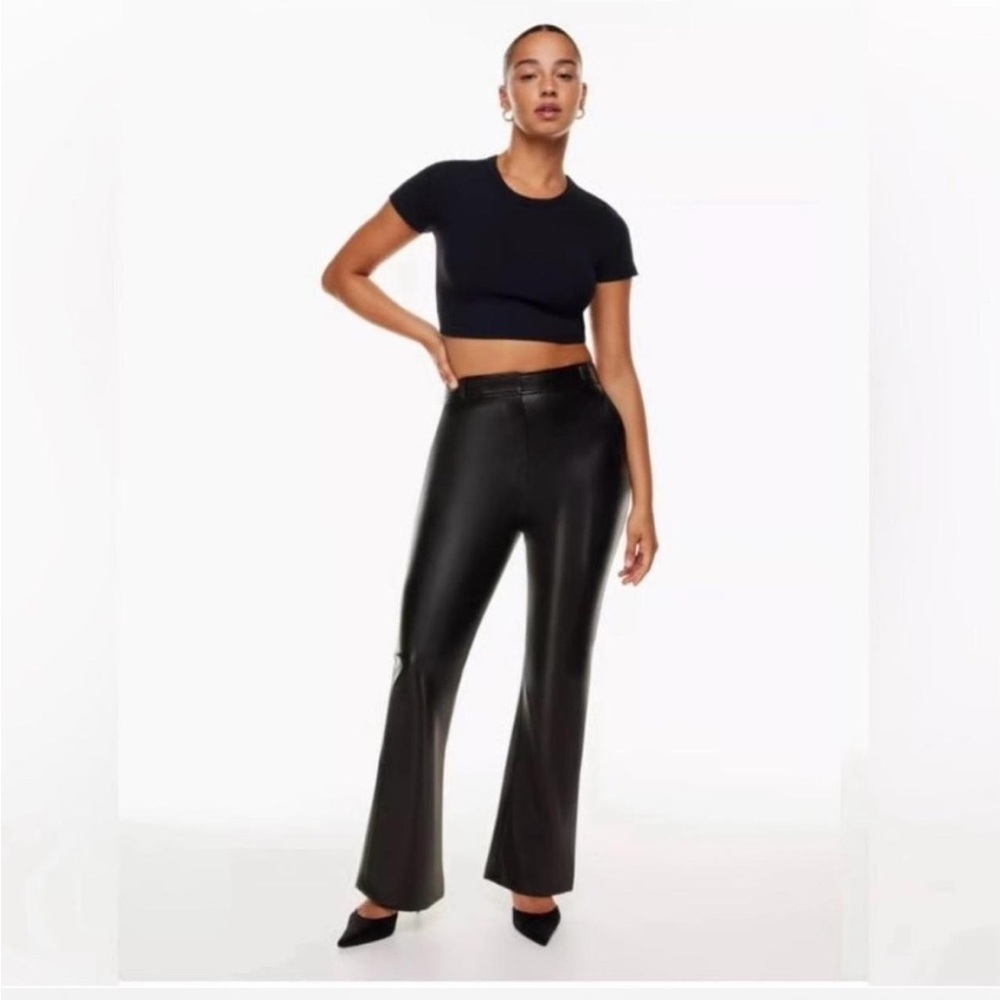 Babaton Black Leather Pants